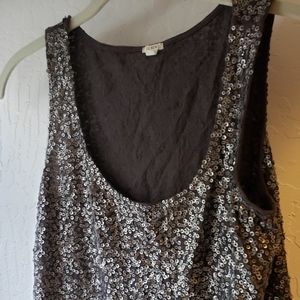J Crew sequin top